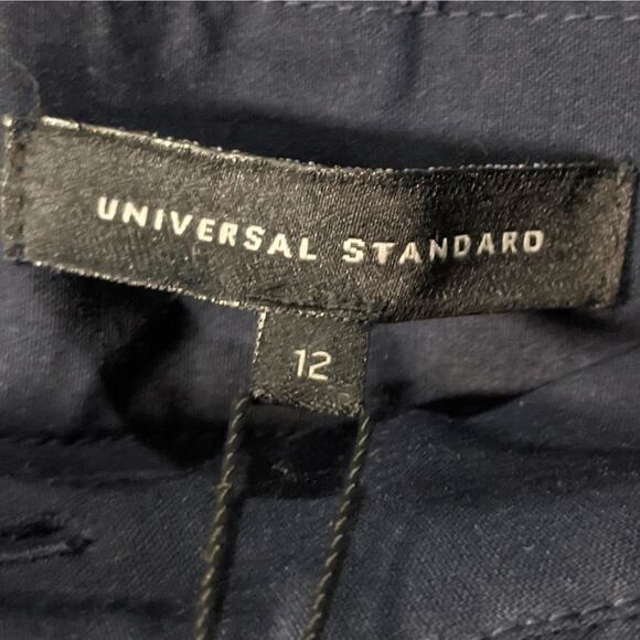 NWT Universal Standard Minton Wool Suiting Jogger Pants Navy Blue Women's 12 - Picture 10 of 12